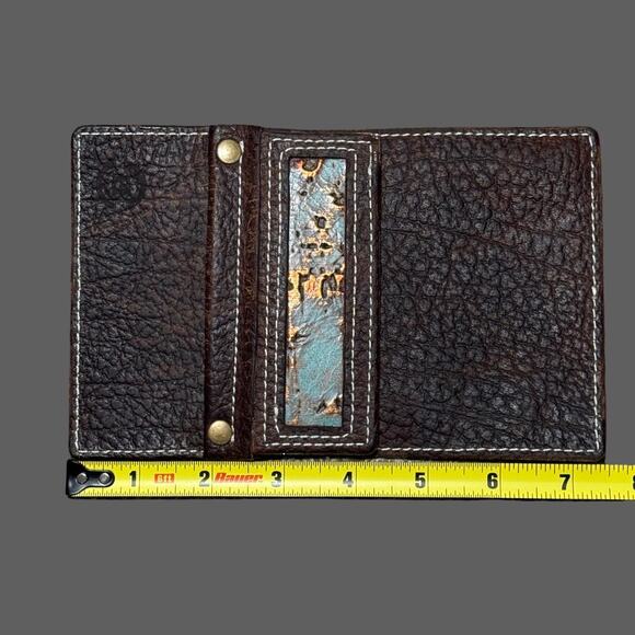 Handcrafted Leather Arrow Pocket Quiver Turquoise Inlay Traditional - Picture 12 of 13